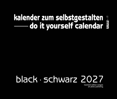 BLACK . SCHWARZ BLANKOKALENDER . DIY . BASTEL . SELBSTGESTALTEN